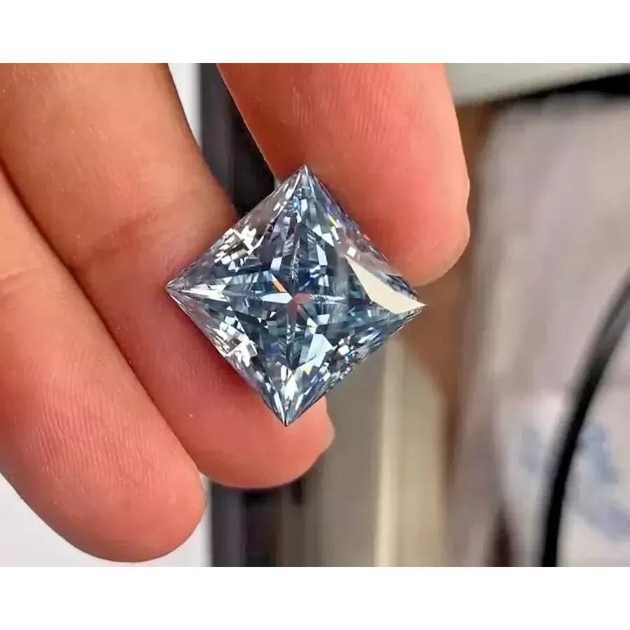 A+ 10 Ct Fancy Purple Color Diamond PRINCESS Cut Loose Grade VVS1 Gemstone