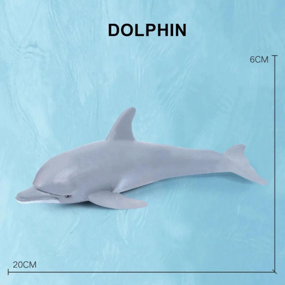Marine Animals Simulation Sea Life Shark Cachalot Animal Model Whale Figurines Dolphin Hammerhead Educational Toys