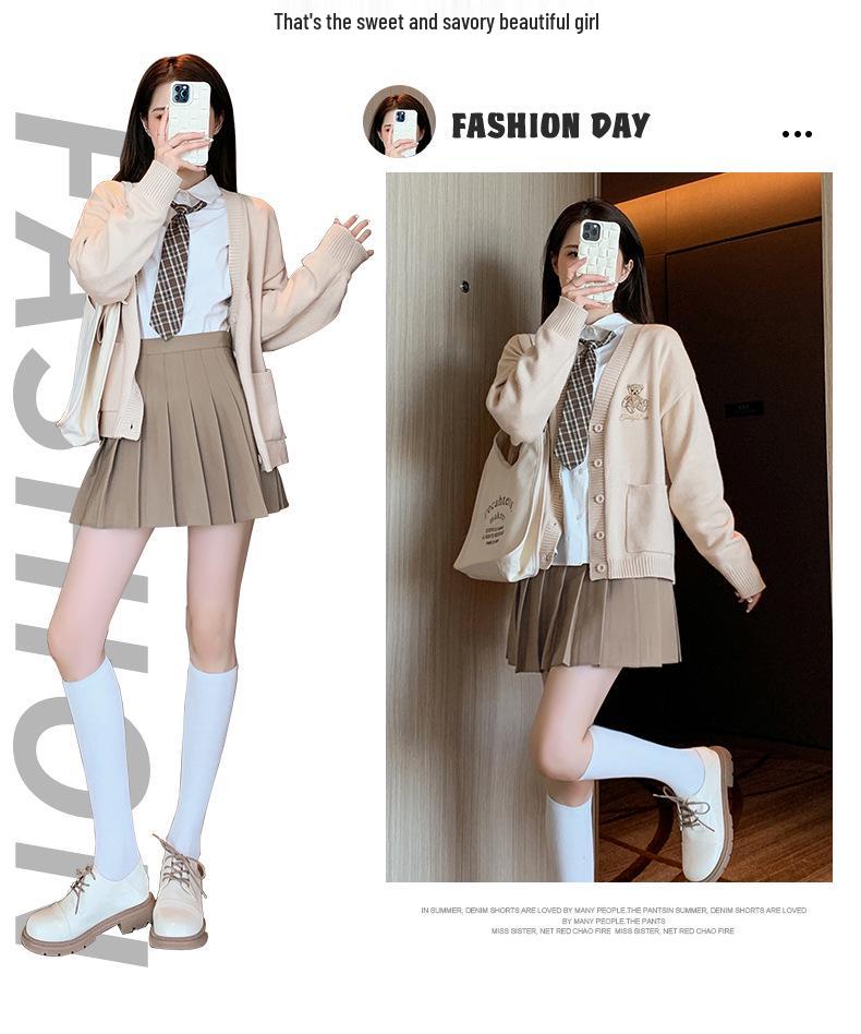 Damen Minirock mit Plisseefalten im koreanischen Stil – Schwarz, Blickdicht, Knitterarm, A-Linie, Ideal für ganzjährige Tragbarkeit.