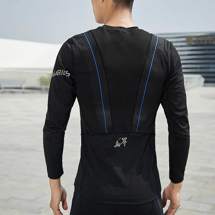 Li Ning Malla Ajustada Ropa de Entrenamiento Fitness Hombre tops Estándar-Negro AUDQ069-1