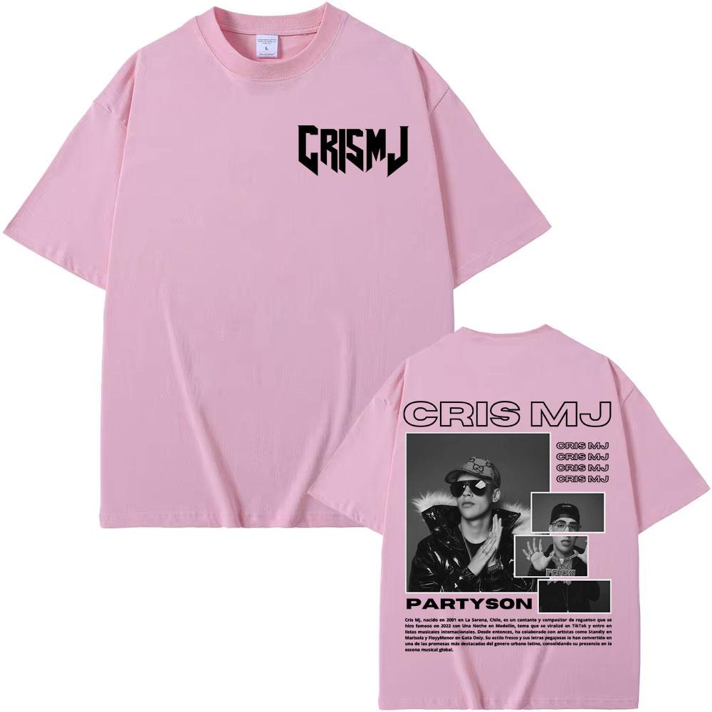 Rapper Cris Mj Tour 2025 Merch T-shirts for Men Women Harajuku Gothic Retro T Shirts High Quality 100% Cotton T-shirt Streetwear