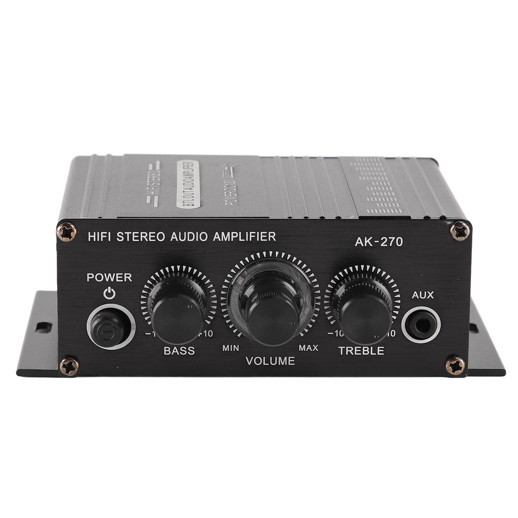 Stereo Amplifier 12V Portable Clear Sound Quality Amplifier for Car Motorbike Home