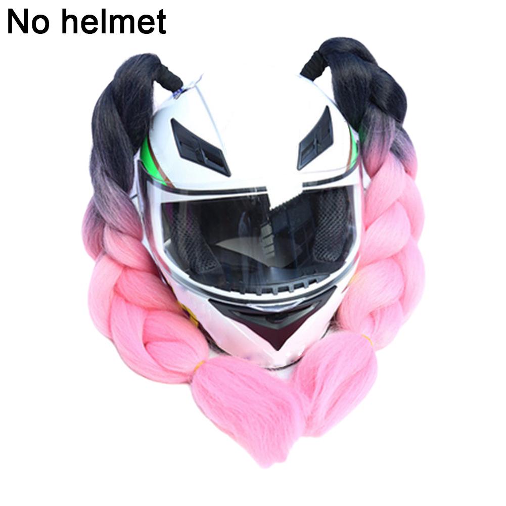 Universal Helmet Decoration Braids Motorcycle Helmet Thick Braid Dreadlocks Ponytail Braid Fashion Helmets Punk Style Hair Decor