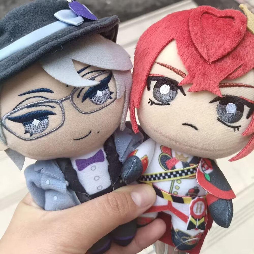 House Uniform Riddle Rosehearts Stuffed Toys 10Cm New Twisted Wonderland Riddle Plush Doll Pendant Backpack Toys Ornament Gift