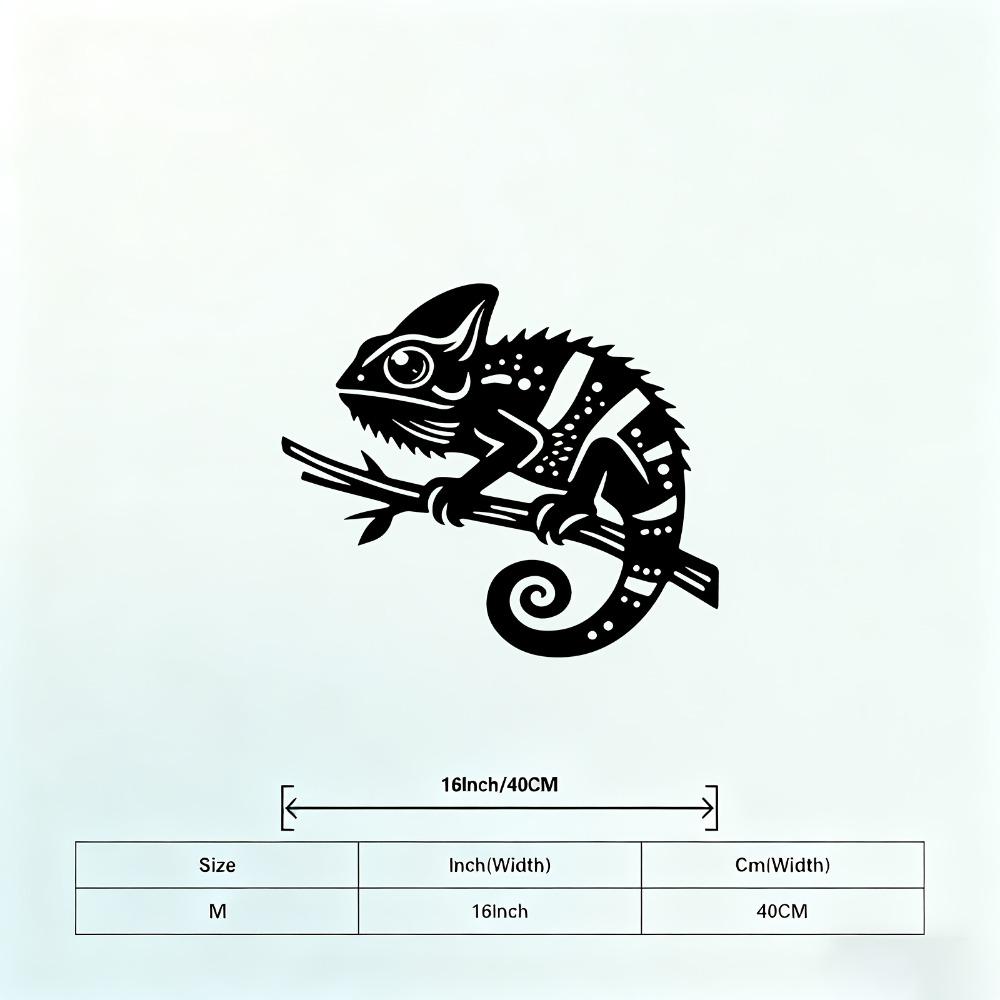 Chamäleon Metall Wandkunst Lebendige Gartenskulptur Wetterfest Terrassen Außen Dekoration Bauernhaus Hängendes Ornament Reptilien Liebhaber Geschenk