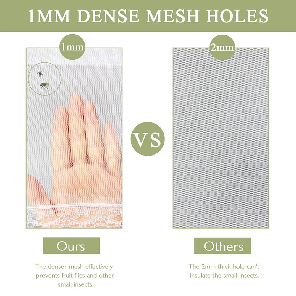 Kitchen Foldable Mesh Food Cover Anti-fly Food Covers Tent Reusable Collapsible Insect-Proof Lid Food Protection Net