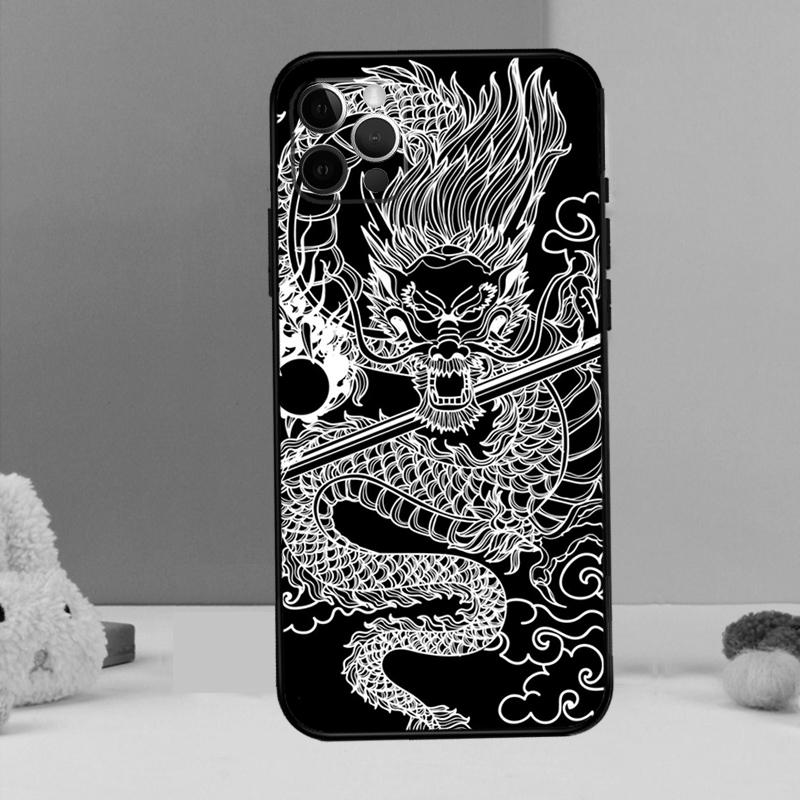 DRAGON TATTOO JAPANESE Phone Case For iPhone 17 Air 16 15 14 13 12 11 Pro Max 12 13 mini 15 16 Plus 16e Cover Coque