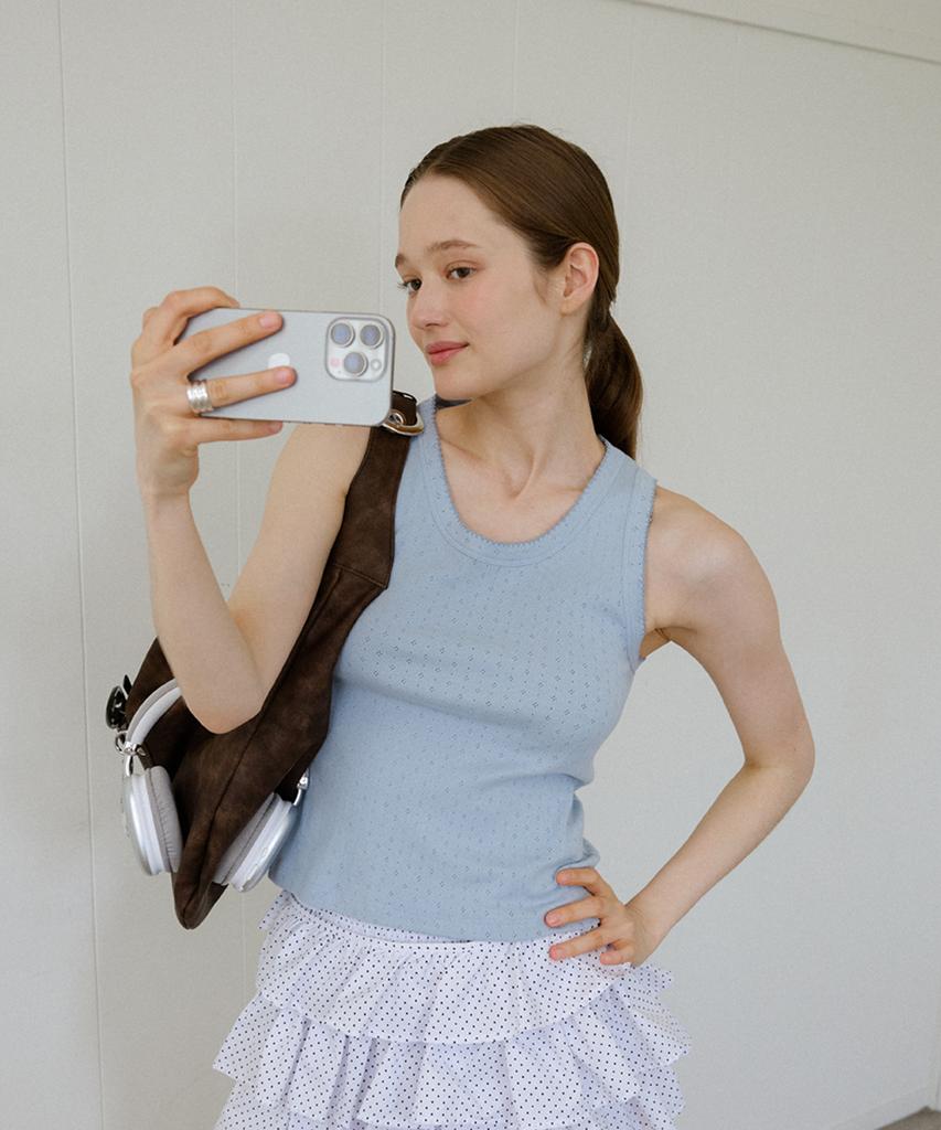 Leteoli Basic Flower Sleeveless_Blue