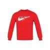 Logo Rundhals Lässig Langarm Kinder Tops Rot HF6690657