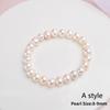 Genuine Natural Freshwater Pearl Bracelets Bangles for Women with Classic Fashion White Pearl  Jewelry Gift