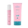 Aqualogica Radiance+ Dewy Sunscreen para todos os tipos de pele com melancia e niacinamida com FPS 50+ e Pa+++ - 50G + 80G, pacote com 1