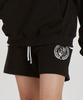 ASTRAL PROJECTION Shield Emblem Comfortable Waffle Terry Shorts_Black