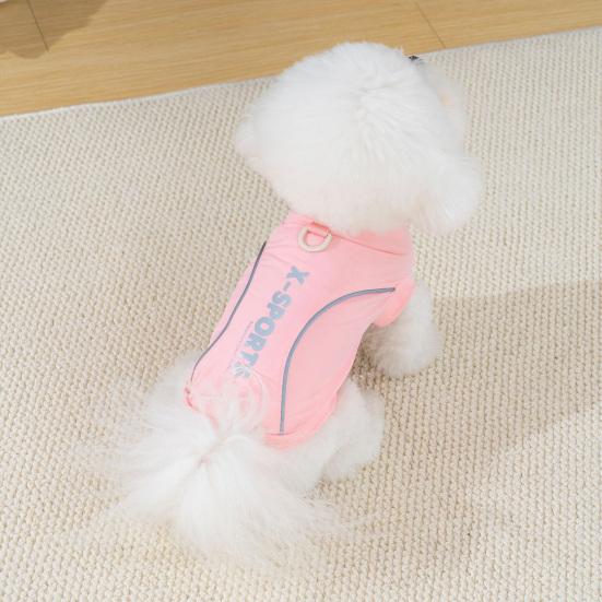 Dog Cooling Vest with D-Ring Sun Protection Dog Summer Tshirt Breathable Small Puppy Clothes for Small Medium Dogs