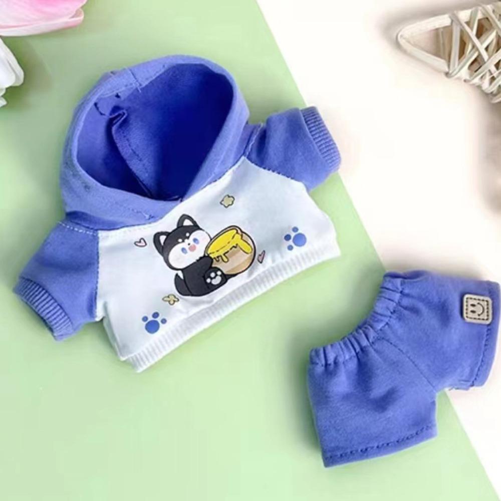 1 Set Animal Hoodie 20cm Cotton Doll Clothes Jeans No Attribute Doll Clothes 20cm Cotton Doll