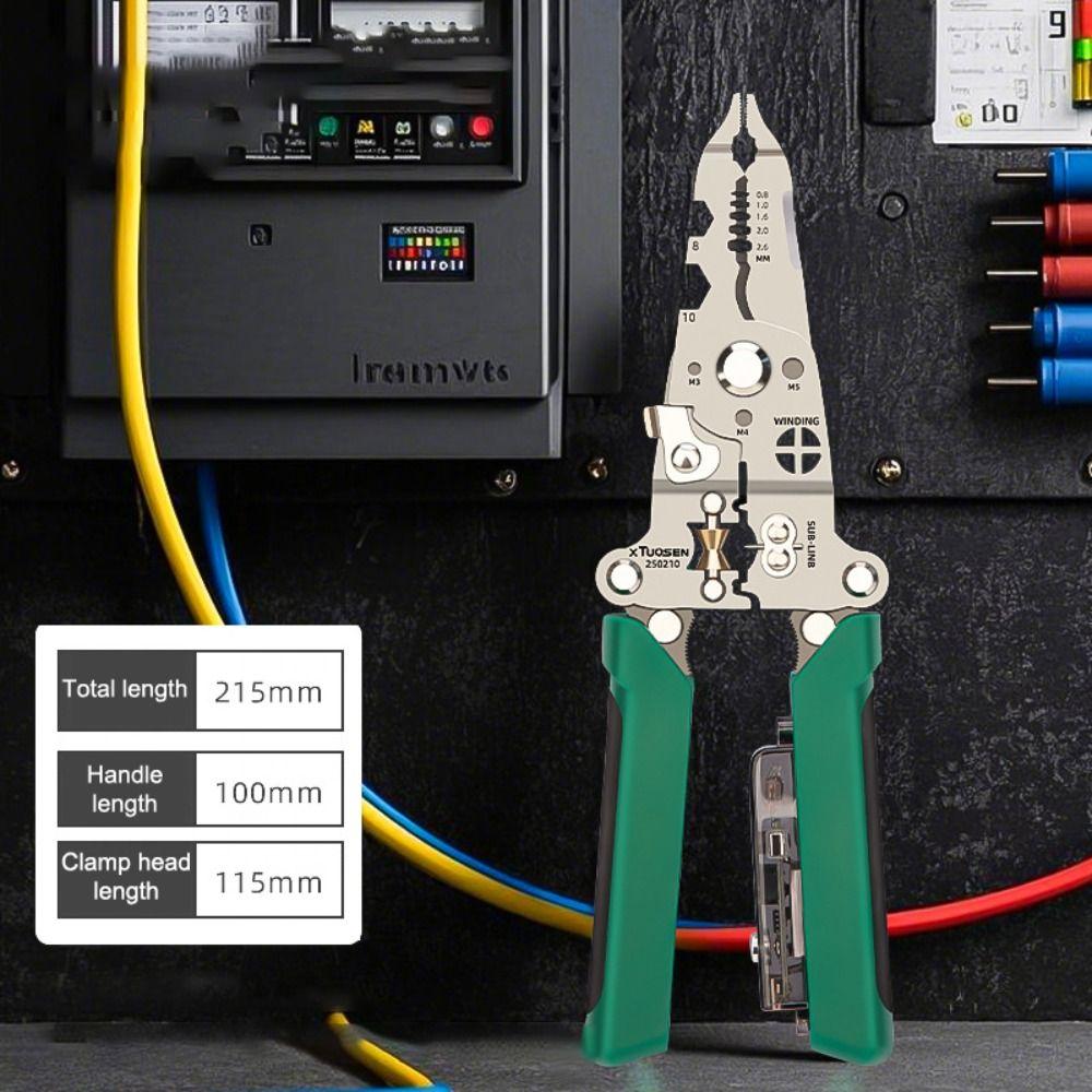 Multifunctional Wire Stripper Folding Foldable Electrical Test Pen Anti-slip Measuring Crimper Tool Crimping Application