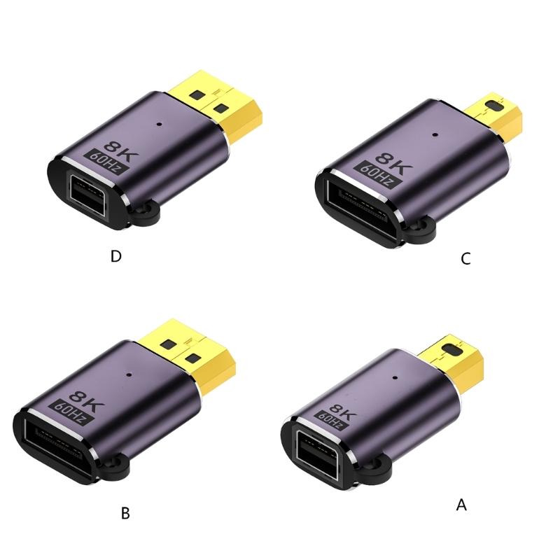 Multiple Choice Mini Adapter Mini Converters Aluminum Support 8K60Hz,4K120Hz 7680x4320P