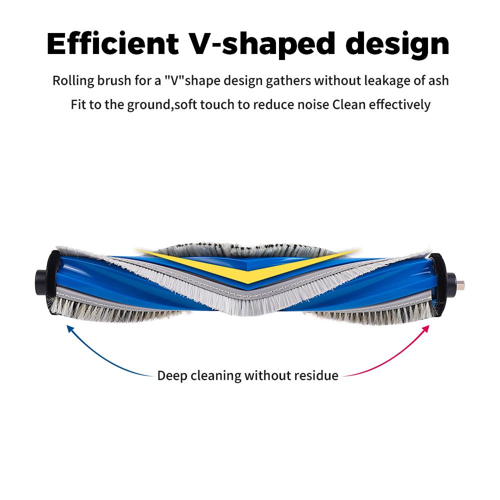For ECOVACS X5 OMNI /X5 PRO OMNI/ X5 PRO /X5 Max /X5 Pro Ultra /X5 Pro Plus /X2S Main Brush Roller Brush For Sweeping Robot Vacuum Part