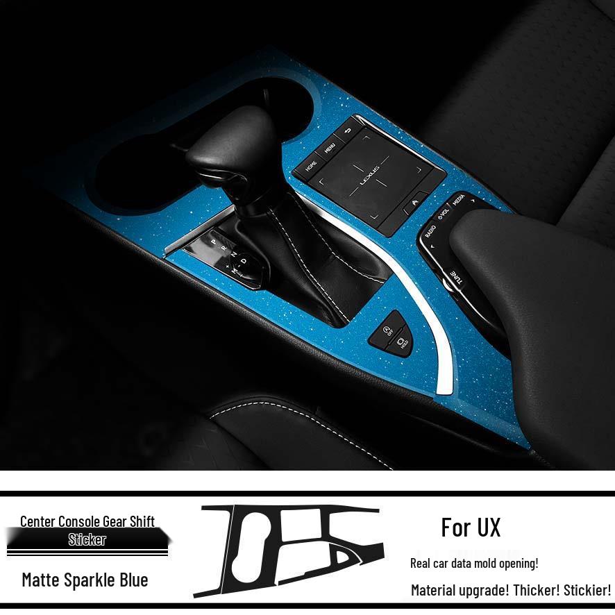 Sterrenhemel Koolstofvezel Console Sticker voor 19-20 Lexus UX Interieur Versnellingspook Modificatie