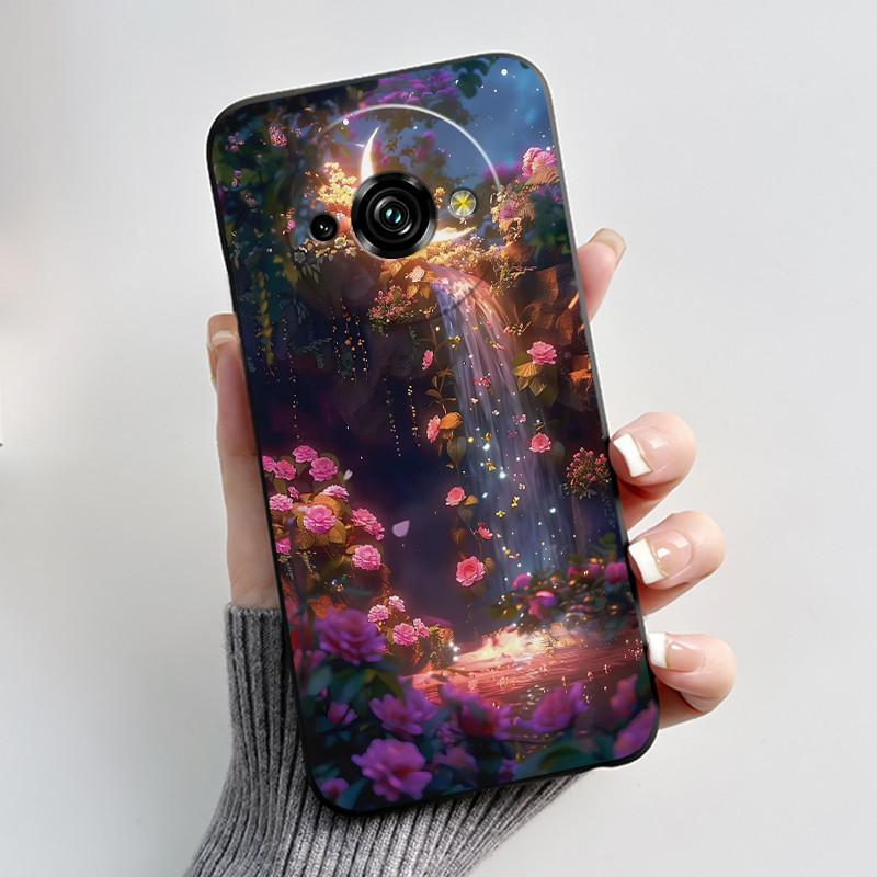 För Oukitel C59 Fodral Oukitel C59 Pro Skydd Lyxigt Sött Kärlekshäst Roligt Mönster Svart TPU Mjuk Silikon Skyddande Mobilskal