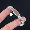 925 Sterling Silver Montana Agate Stone Handcrafted Engagement Art Deco Bangle
