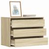 Vidaxl Chest of Drawers, Sonoma Oak, 80X41X58 Cm, Wood-Based Material