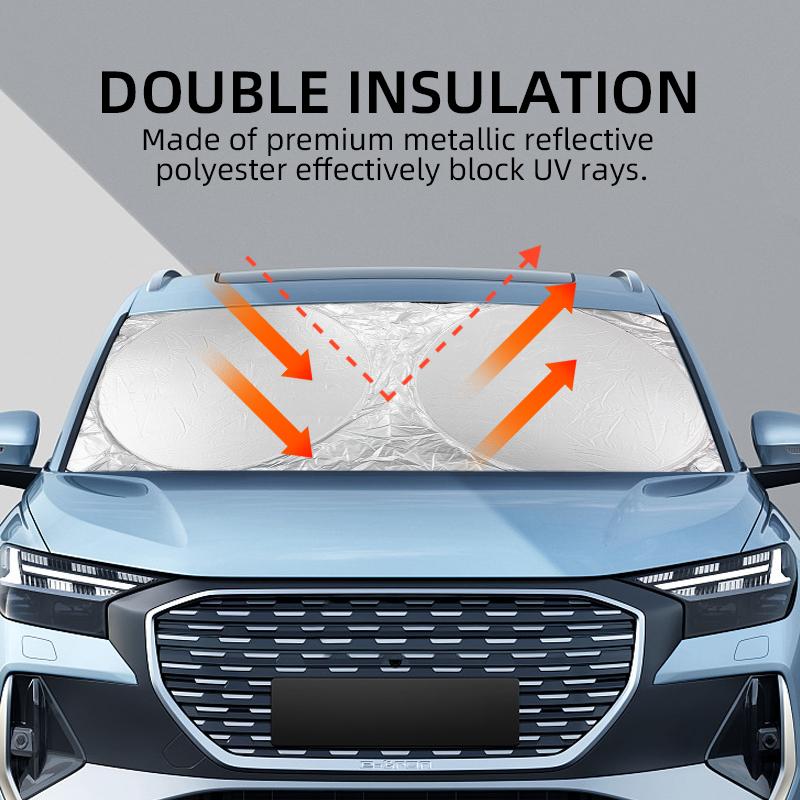 ACH1   Car interior stickers Car Windshield Sunshade Cover Sun Visor UV Protector For Toyota Corolla Camry rav4 Yaris hilux prius PRODA