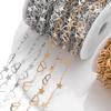 1meter Golden Stainless Steel Hollow Heart Star Link Chain for Handmade DIY Jewelry Making Necklace Bracelet Choker Accessories