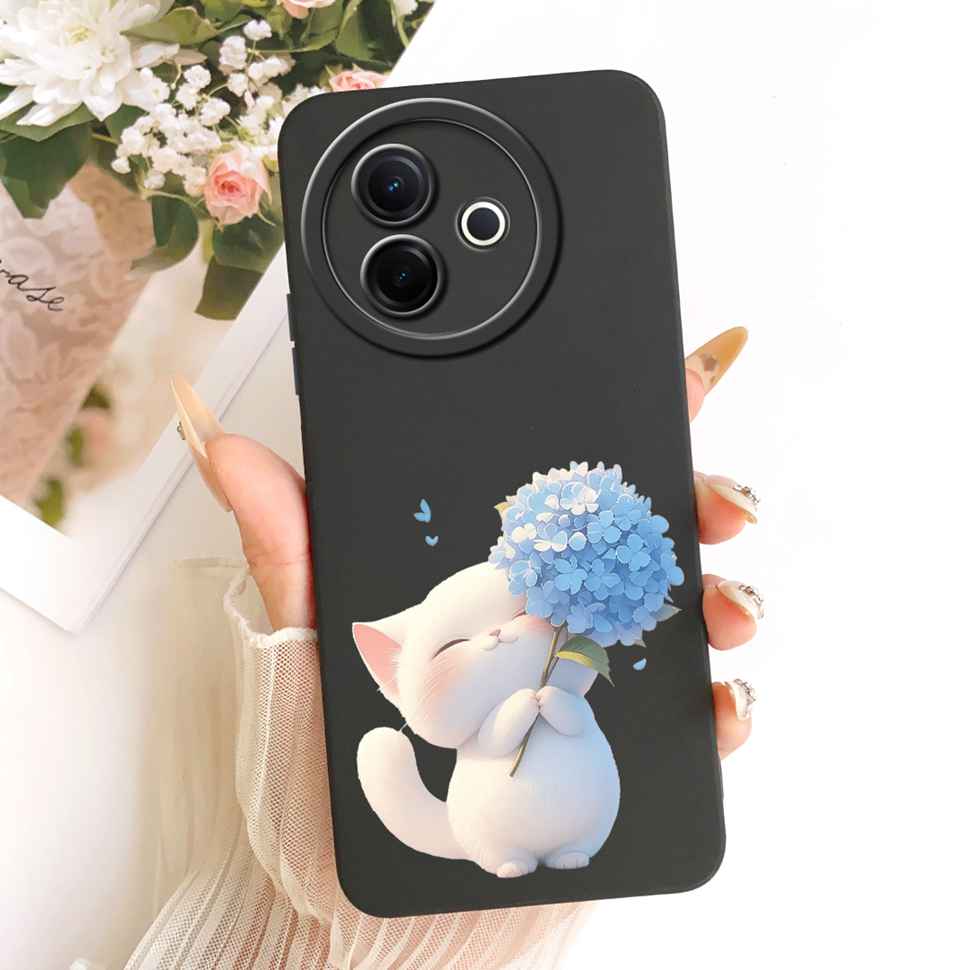 For Vivo Y39 5G Casing Cute Cat Butterfly ShockProof Cover For Vivo Y 39 Y39 5G V2443 V2436 Mobile Phone Cases Covers 6.68"