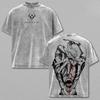 Ryomen Sukuna Print T-shirt Anime Jujutsu Kaisen Clothing Men Women Cotton Tshirts Retro Washed T Shirt Harajuku Male Loose Tops
