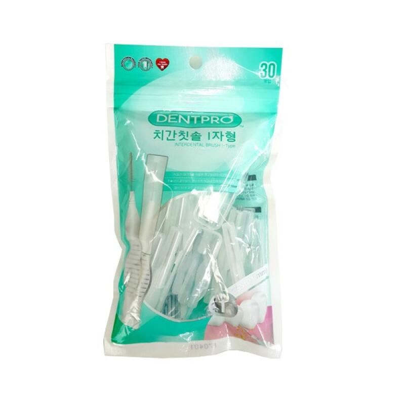 I-shaped Interdental Brush with Carrying Case, 30 Pcs, 1160