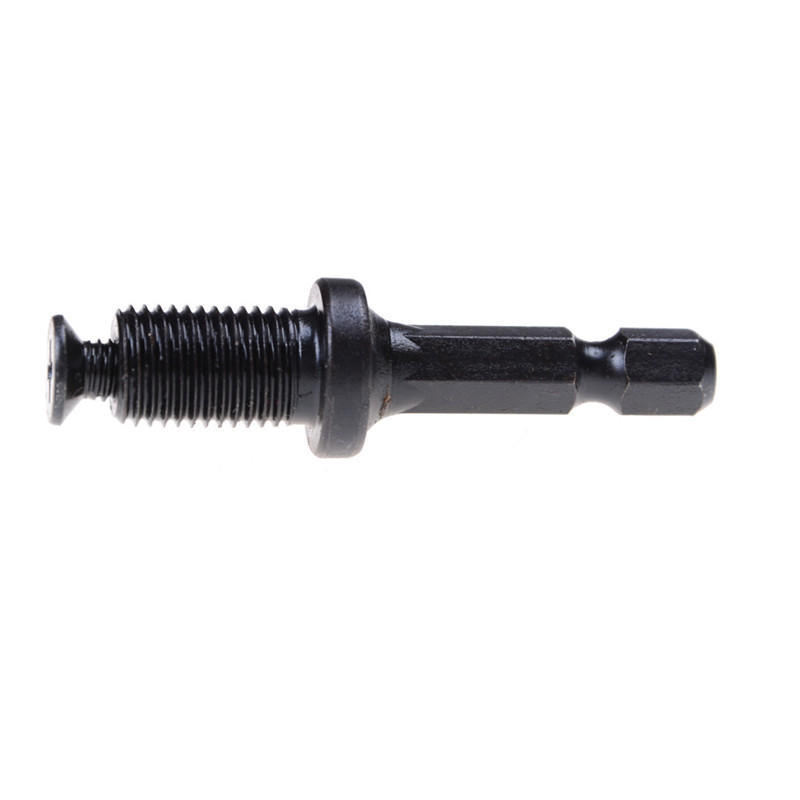 1/4"Hex Shank Adapter Male Thread Screw For Drill Chuck 6Mm,10Mm,13Mm 3/8"-24Unf