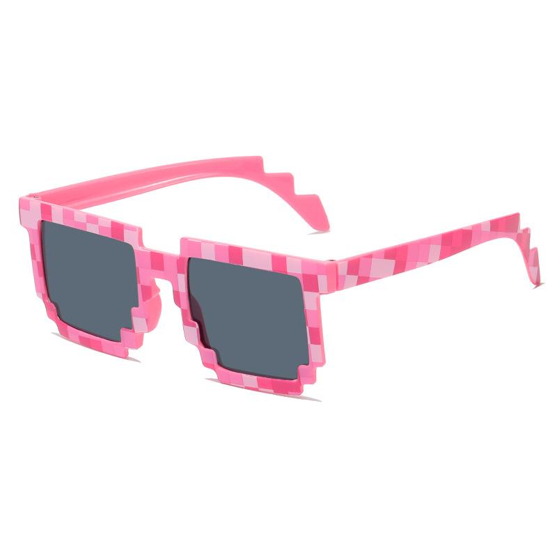 Spoof Mosaic Glasses, Social People Pretending To Be Forced, Animation, Marriage Props, Two-dimensional Pixel Mosaic Sunglasses