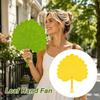 Large Wind Handheld Fan Leaf Shape Decorative Fan Portable Summer Cooling Fan Outdoor Travel