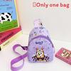 Single Shoulder Bluey Crossbody Chest Bag Kids Cute Coin Purse Cartoon Gift