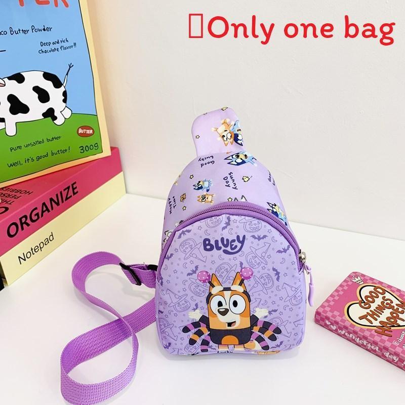 Single Shoulder Bluey Crossbody Chest Bag Kids Cute Coin Purse Cartoon Gift