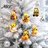 Festive Duck Themed Decor Advent Calendar, 24-Day Christmas Countdown Box with Cute Acrylic Interactive Holiday Morning Ritual Toy, Tree Hanging