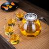 GIANXI Transparent Glass Boiling Teapot Household Puer Tea Pot Tools Set Coffee And Tea Tableware Filterable Handle Kettle