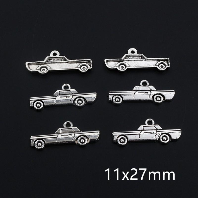 20pcs Antique Silver Plated Bike Car Motorcycle Truck Vehicle Charms Pendant Metal DIY Handmade Jewelry Findings Accessories