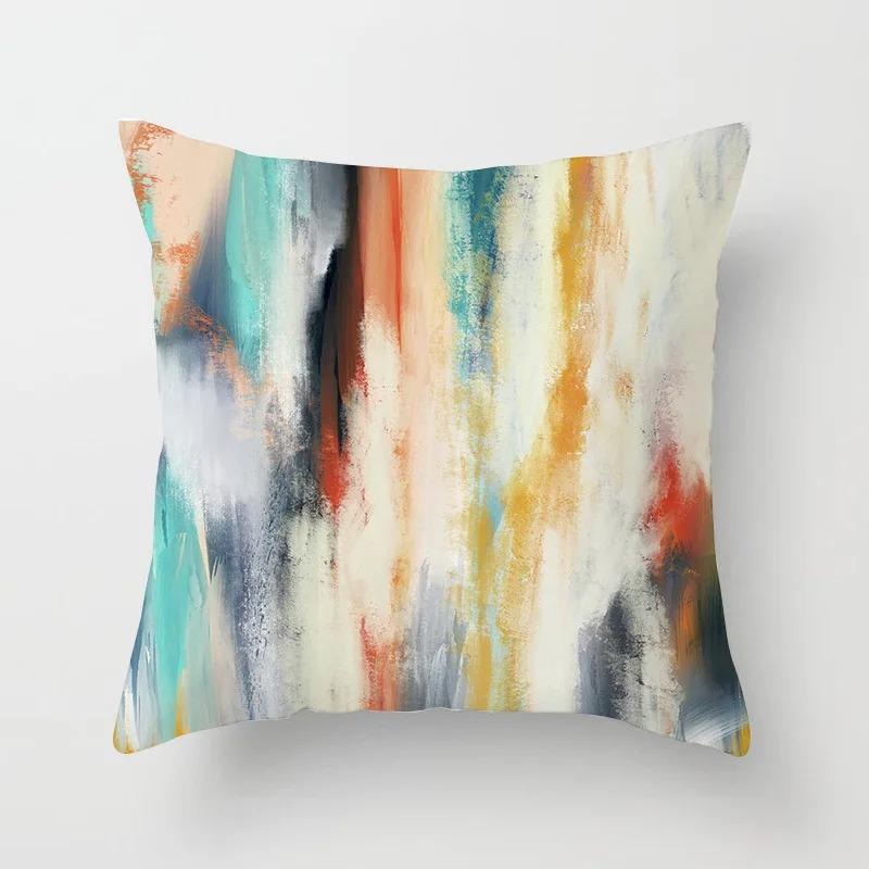 Abstract Colorful Graffiti Pillowcase Car Ornaments Office Living Room Sofa Home Pillowcase