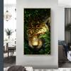 Tiger In Grass Wall Art Posters and Prints Modern Animal Pictures For Gallery Living Room Wall Pictures Canvas Prints Cuadros No Frame