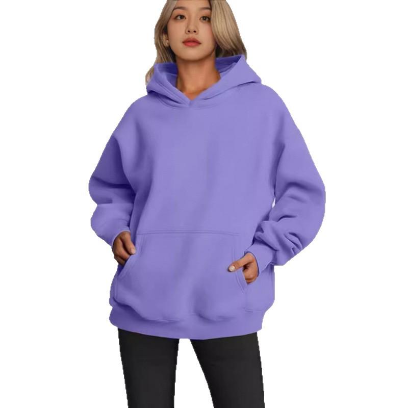 2024 Women's Casual Hooded Sweatshirt with Pockets - Loose Fit Pullover, Spring Bestseller