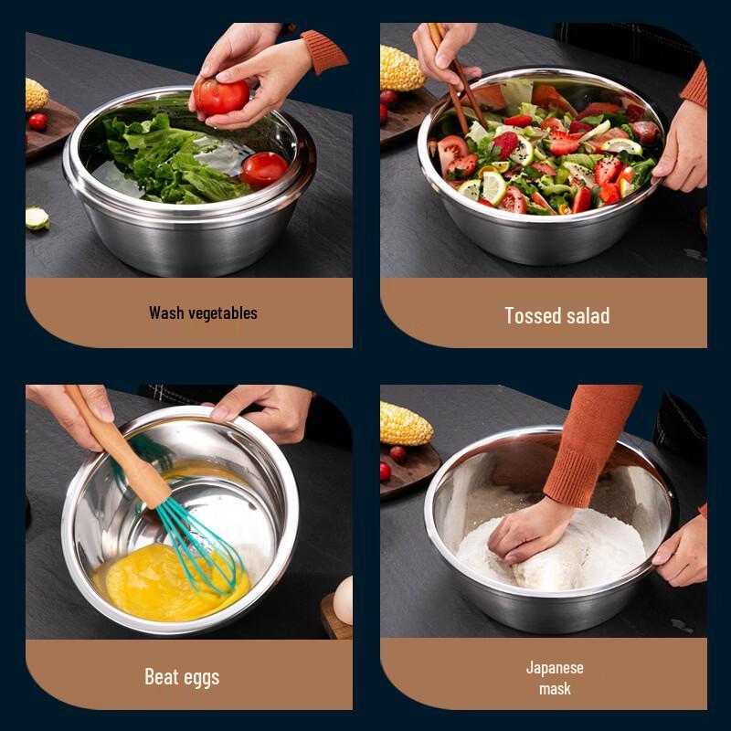 304 Stainless Steel Multi-Purpose Bowl Set
