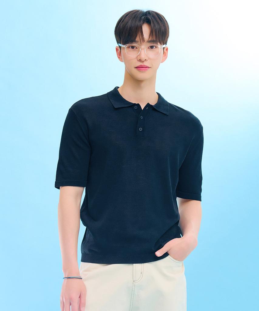 CHASECULT Men'S Cool Collared Short Sleeve Summer Knit-Fbrk5621D04