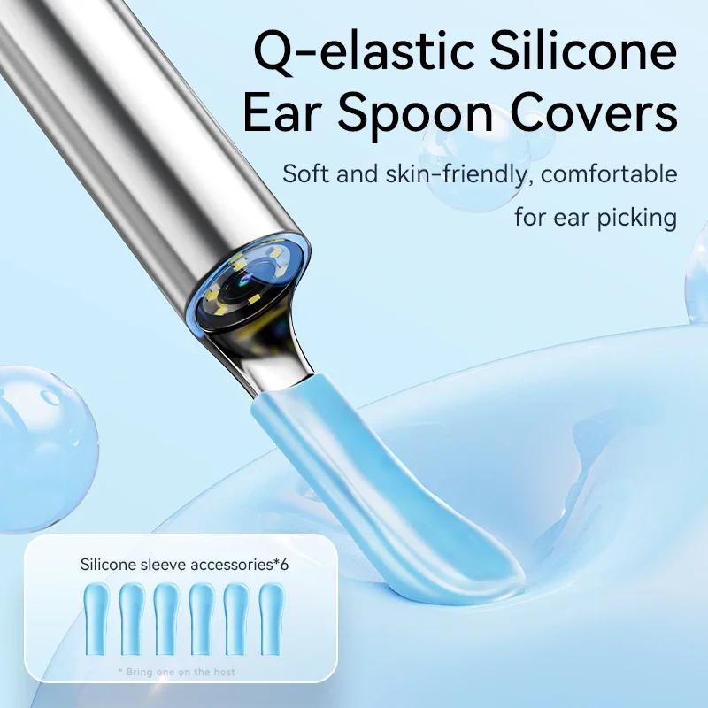 Wireless Ear Wax Removal Tool With Camera Safe Silicone Ear Cleaner For Adults And Kids Visual Otoscope Endoscope