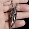 New Necklace Domineering Men's Eagle Claw Retro Pendant