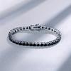 Een Europese en Amerikaanse hiphop 4 mm zwarte nano zirkonia armband koper ingelegd zirkonia, sieraden, populair