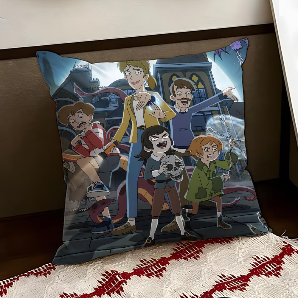 Geisterhaftes Anime HHotel Kissenbezug Wendbar Weich Langlebig Kissenbezug Zuhause Auto Mehrzweck für Täglichen Komfort