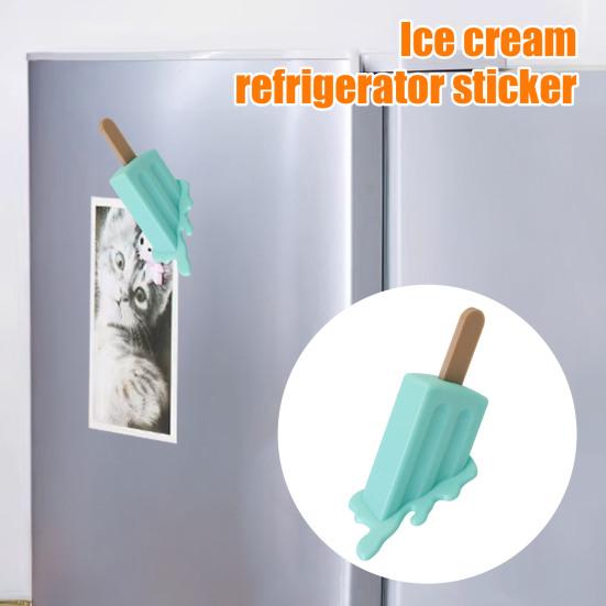 Melting Ice Cream Fridge Magnet DIY Home Office Kitchen Locker Fridge 3D Ice Stick Magnetic Decoration Ornament