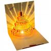 Geburtstagskarte Schöne Spielmelodie Licht Kuchen LED Magisch Leuchtend
