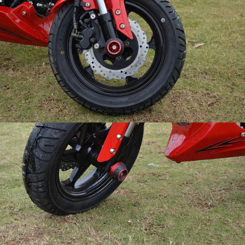 1/2 STÜCKE Motorrad Crash Protector Radschutzpolster Motorrad Motocross Reifen Rahmen Slider Bunte Moto Ausrüstung Zubehör